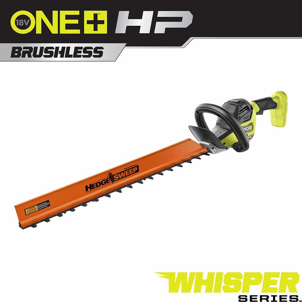 RYOBI ONE HP 18V Brushless Whisper Series 24 in Cordless Hedge Trimmer