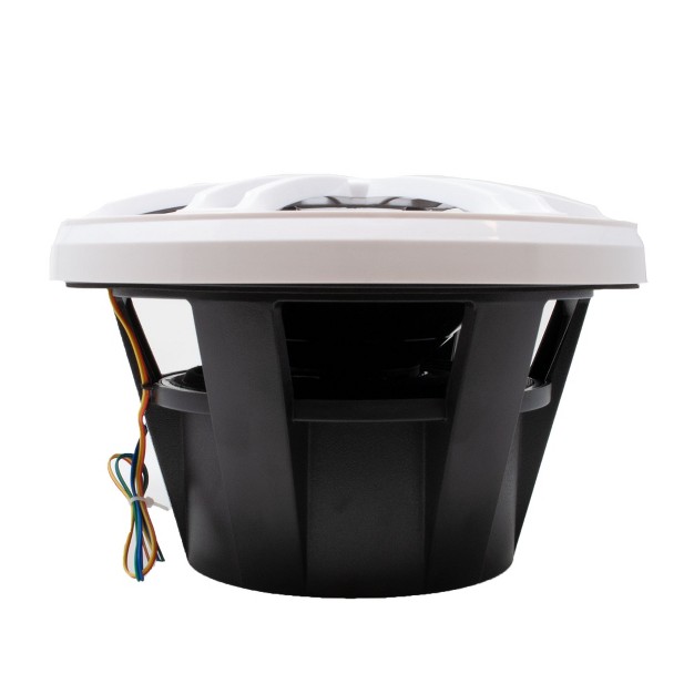 Marine Subwoofer Single 2 ohm White Grill