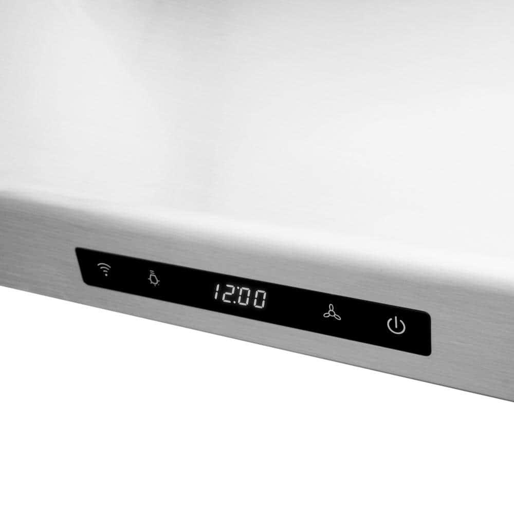 Cosmo 36 in 500 CFM Ducted Under Cabinet Range Hood with Digital Touch Display and LED Lights in Stainless Steel