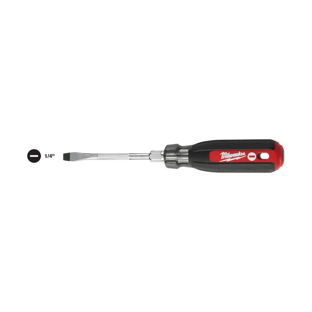 MW 1/4 in. Slotted - 4 in. Cushion Grip Screwdriver 48-22-2821 from MW