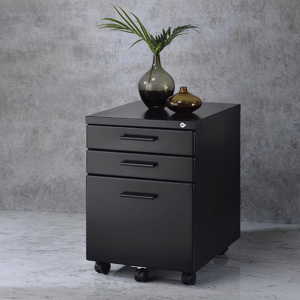 Acme Furniture Peden Black File Cabinet with Drawers 92880