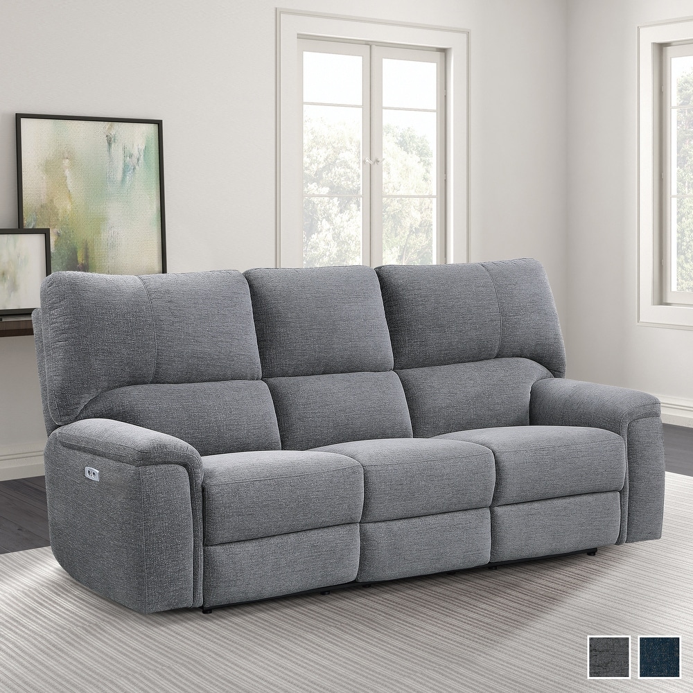 Linville Power Double Reclining Sofa with Power Headrests