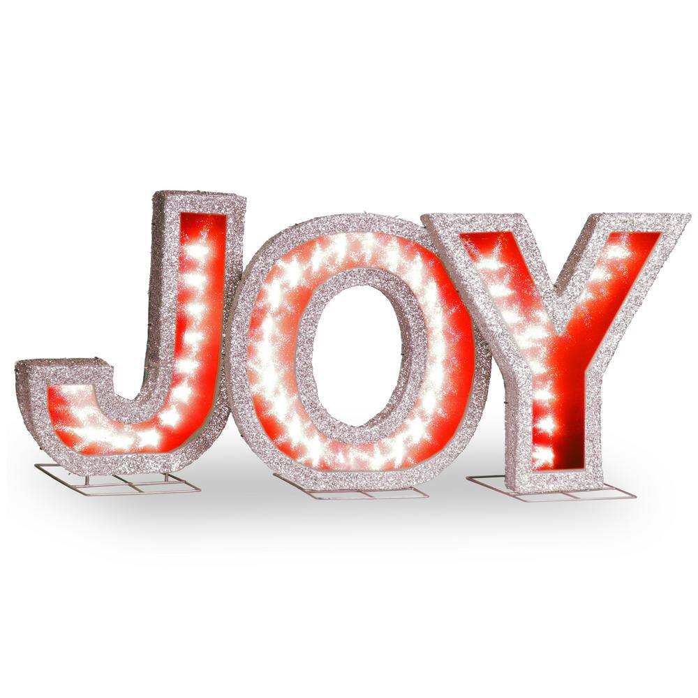  18.5 in. JOY Sign with LED Lights DF-000021X