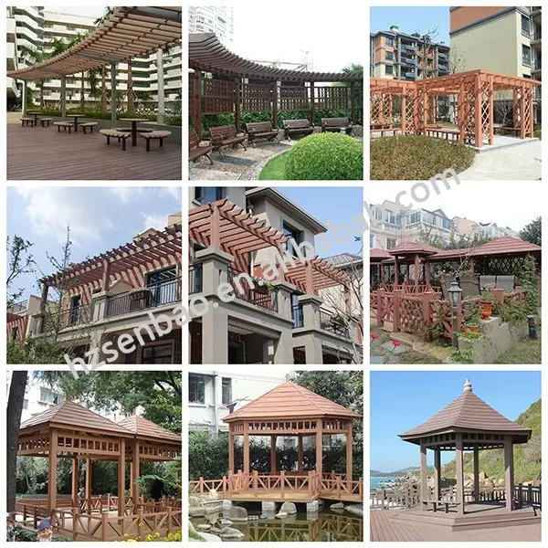 Modern pergola manufacturer supply special offers outdoor garden wooden gazebo design wpc gazebo pergola