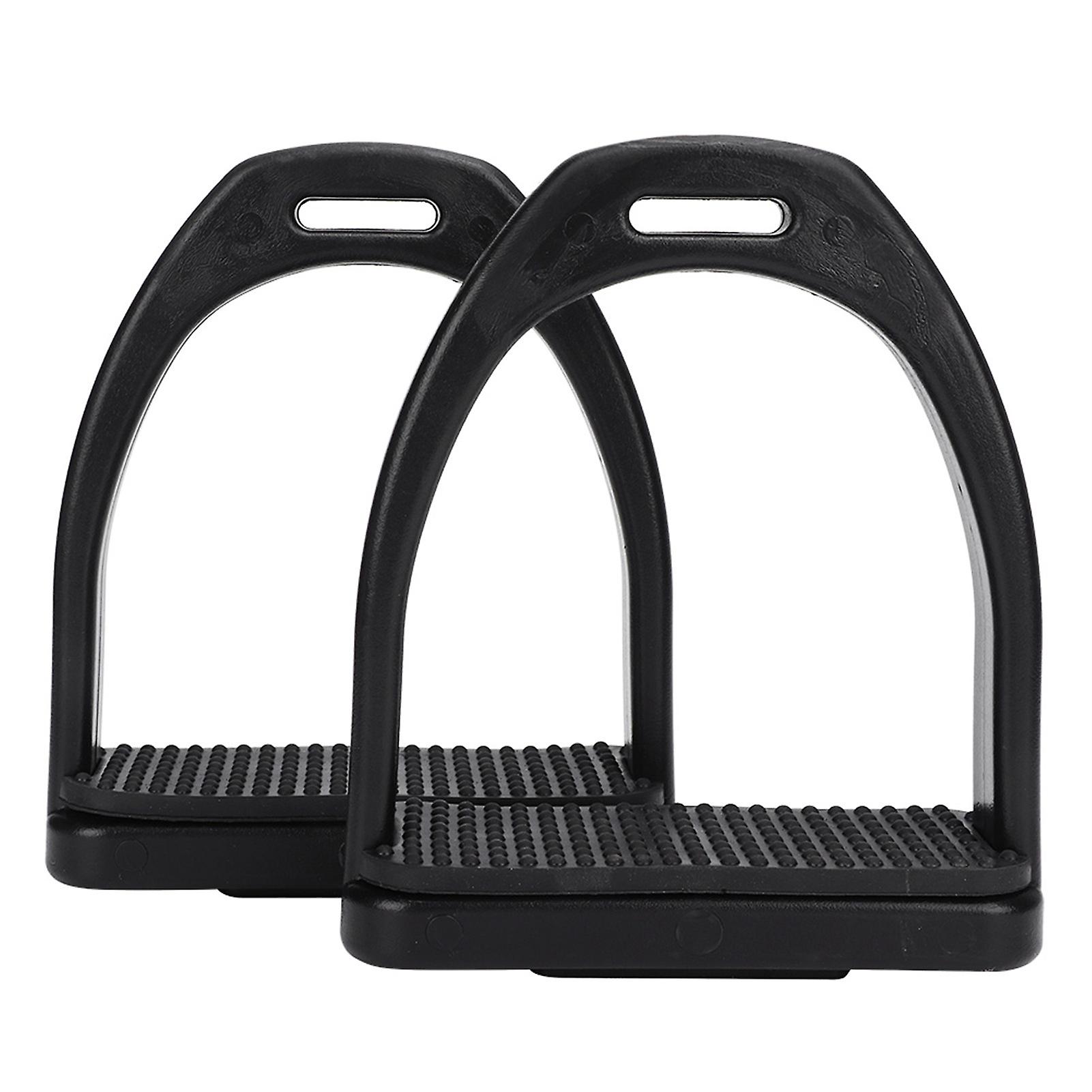 2 Pcs High Strength Plastics Stirrups With Black Non-slip Rubber Pad Horse Tool Accessories(large )