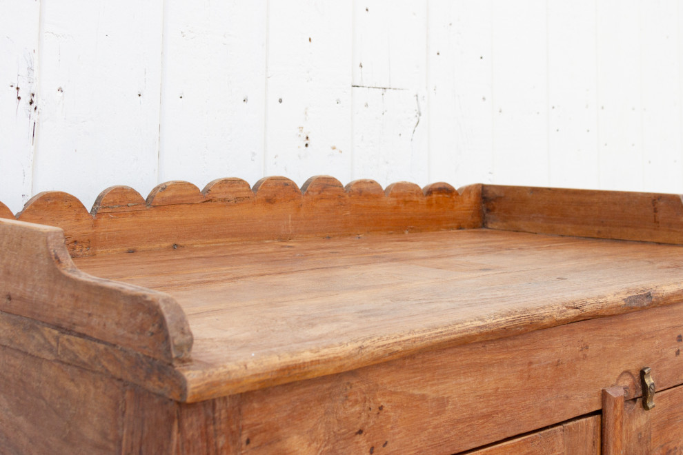 Antique Teak Colonial Cabinet   Transitional   Accent Chests And Cabinets   by De cor  Houzz