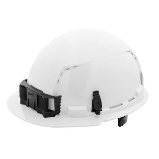 MW BOLT White Type 1 Class C Front Brim Vented Hard Hat with 6-Point Ratcheting Suspension 48-73-1220