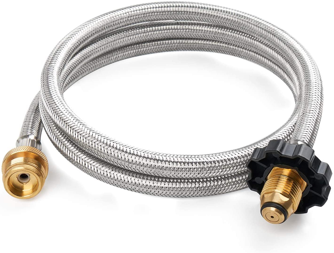 GASPRO 5FT Propane Hose Adapter 1 lb to 20 lb， Fit for Coleman Camping Stove， Mr. Heater Buddy Heater， Blackstone Griddle， and More， Connects to 5-100lb Tank