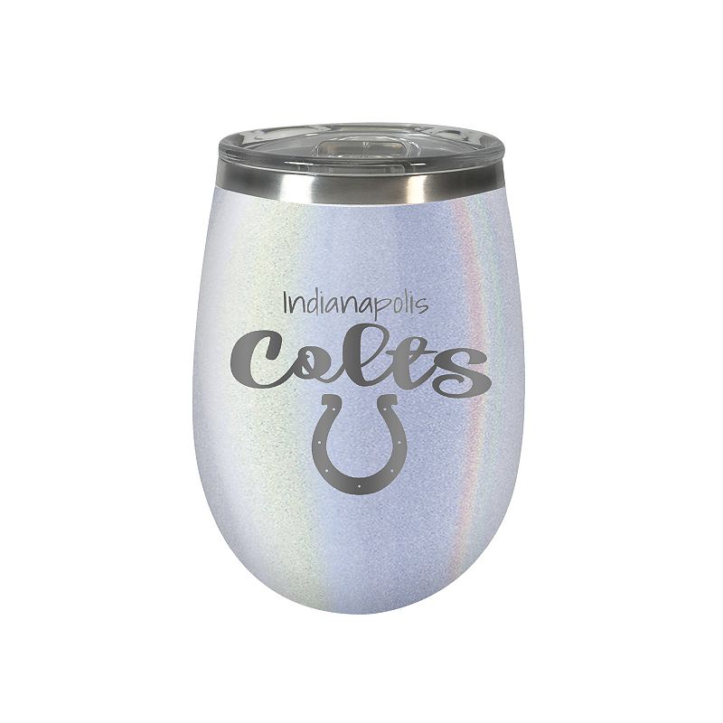 Indianapolis Colts 12 oz Opal Finish Vacuum Insulated NFL Wine Tumbler