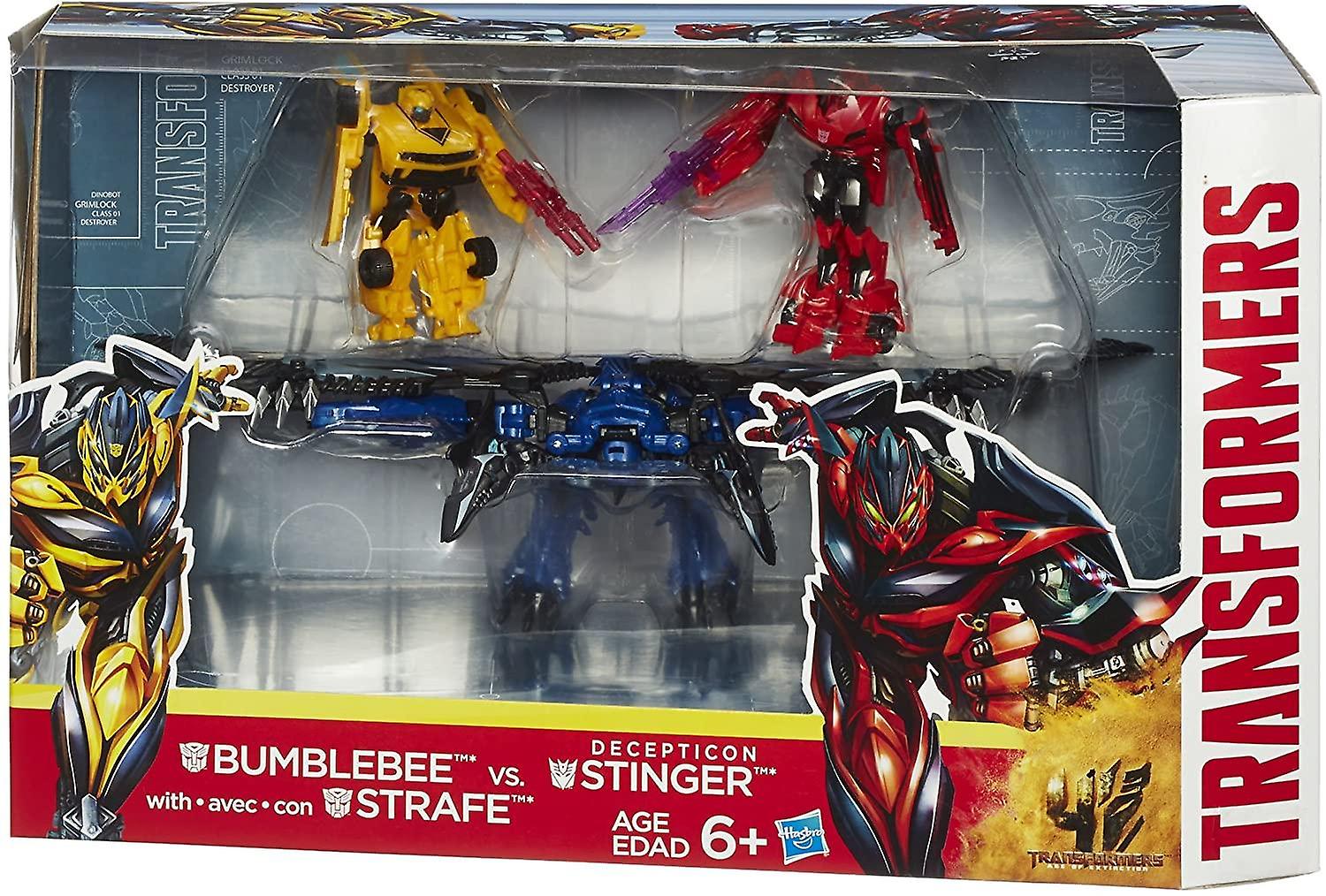 Transformers 3-Pack Bumblebee and Strafe vs Decepticon Stinger