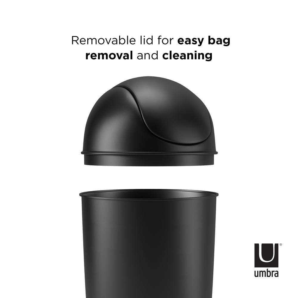 Umbra Grand Can 10.25 Gal. Plastic Waste Basket 086711-040