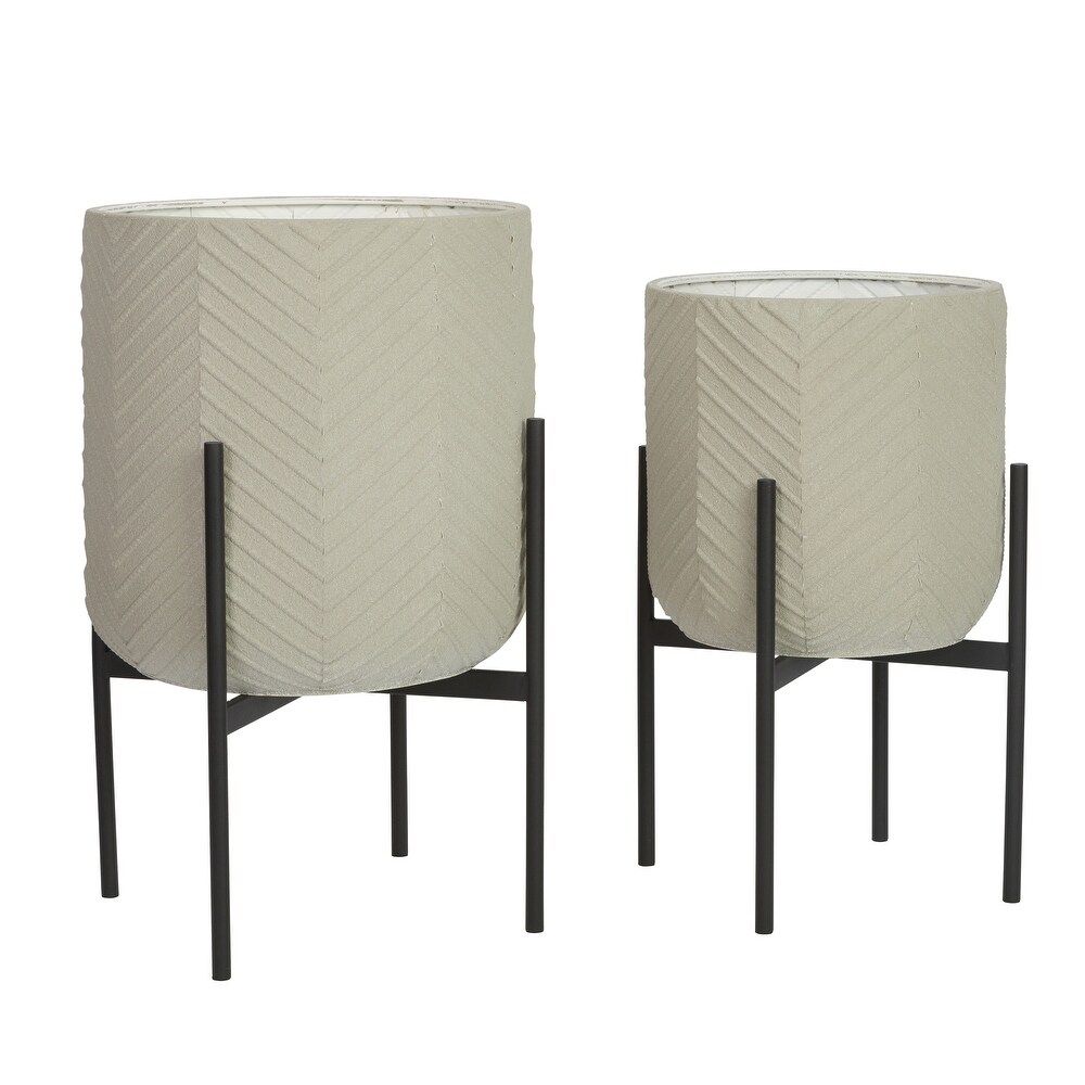 Quinn Large Modern Planters (Set of 2)