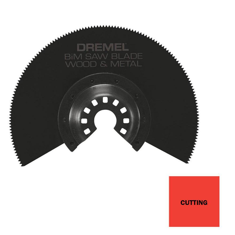 Dremel Multi-Max Bi-Metal Saw Oscillating Multi-Tool Blade for Wood Drywall and Metal MM452