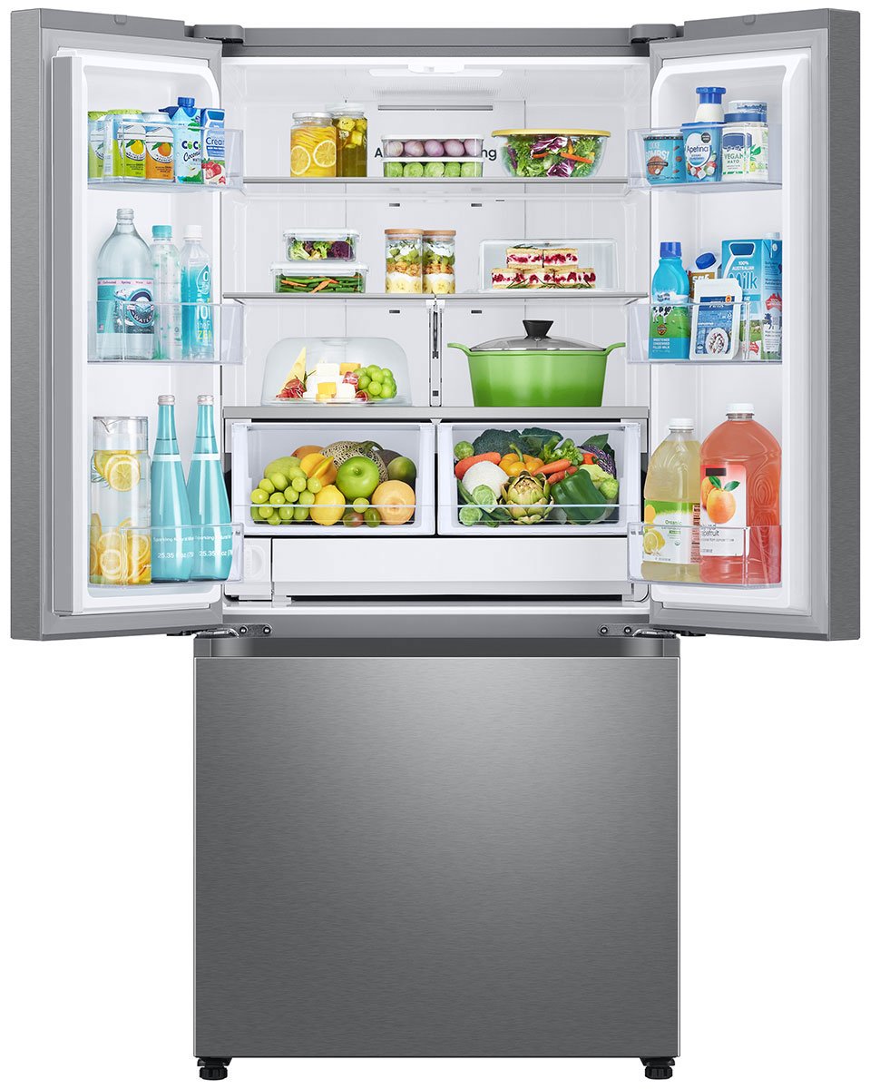  ADA 25 Cu. Ft. Fingerprint Resistant Stainless Steel 3-Door French Door Refrigerator With Dual Auto Ice Maker