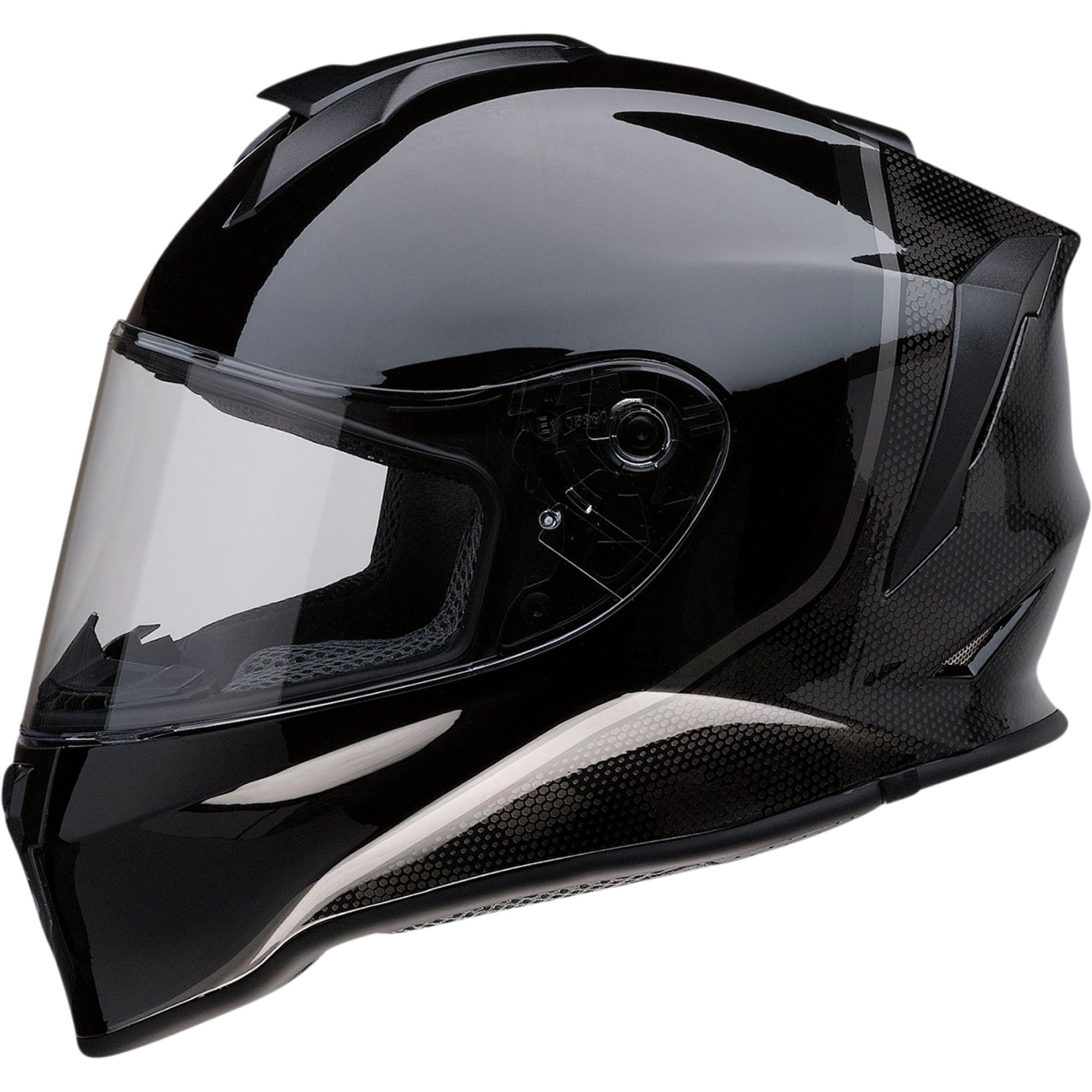 Z1R Warrant Kuda Youth Motorcycle Helmet Black SM