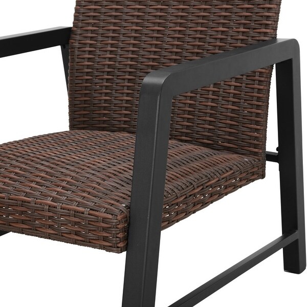 Patio Festival Outdoor Wicker QuickDrying Chair (2Pack)