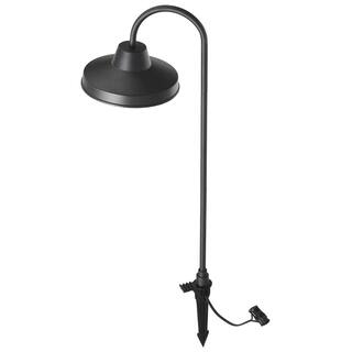 Hampton Bay Covington Low Voltage Black LED Shepherd Hook Modern Farmhouse Path Light 99206