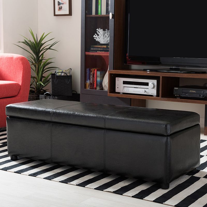 Baxton Studio Dennehy Storage Ottoman