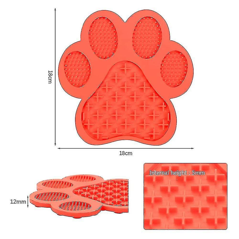 Lick Mat For Dogs andamp; Cats，slow Treater Mat With Suction Cups