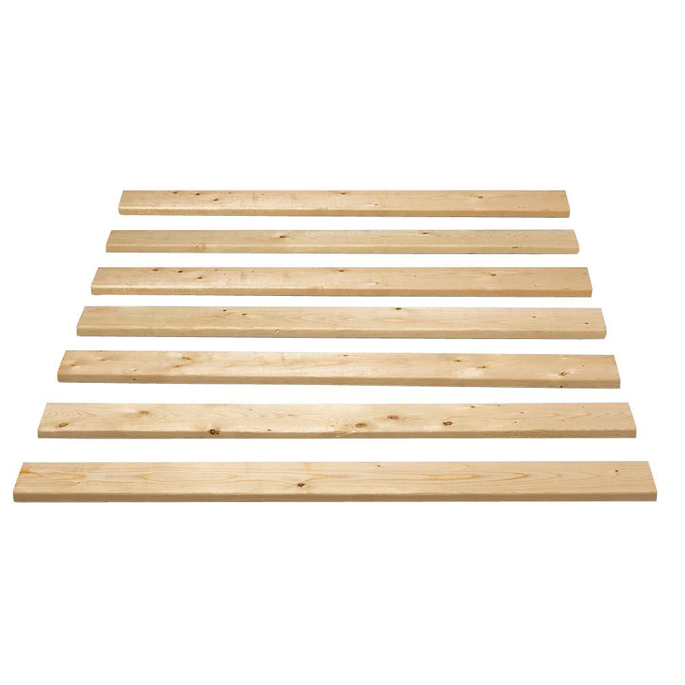 1 in. x 4 in. x 4.5 ft. Pine Full Bed Slat Board (7-Pack) 231574