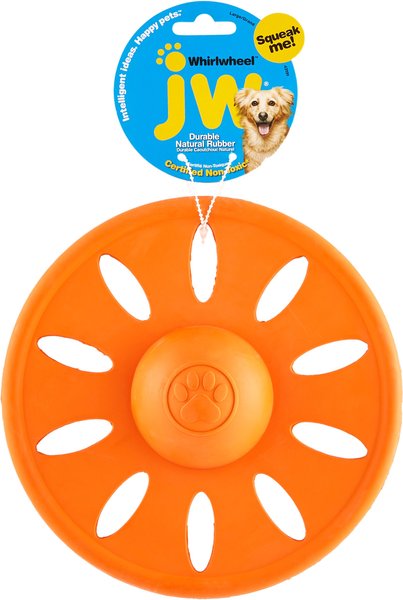 JW Pet Whirlwheel Flying Disk Dog Toy， Color Varies