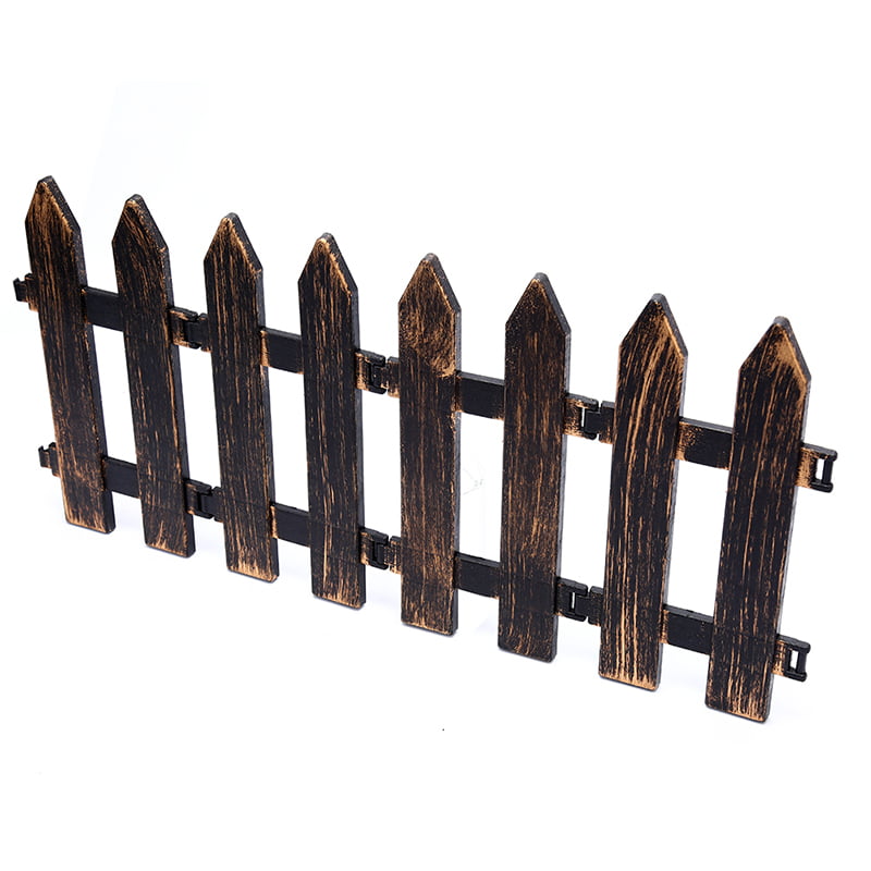 1pcs Decoractive Picket Fence Miniature Plastic Fencing DIY Garden Gates Decor