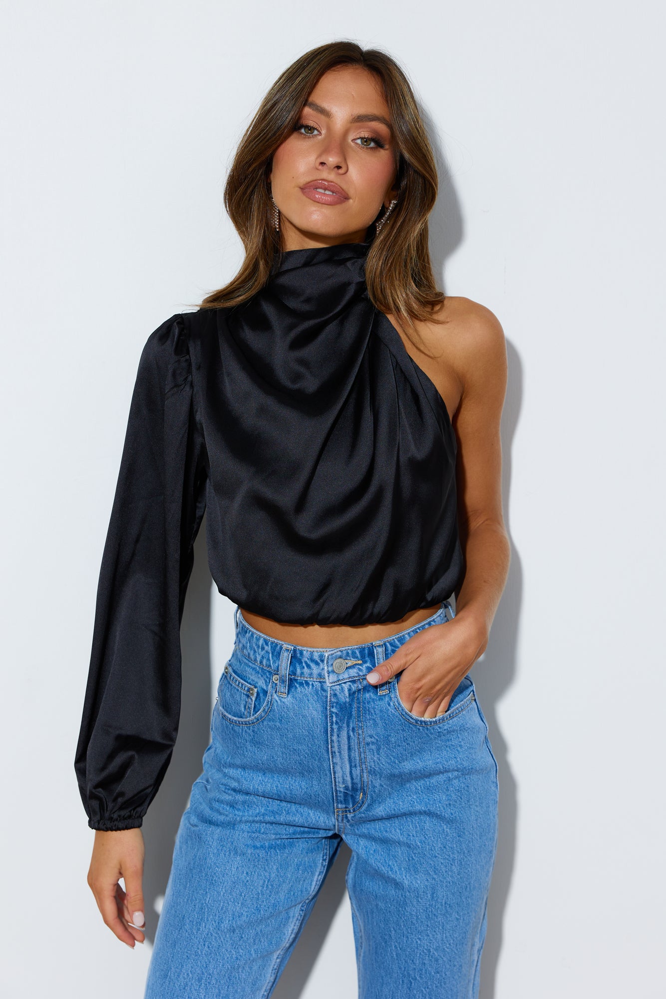 Deborah Crop Black