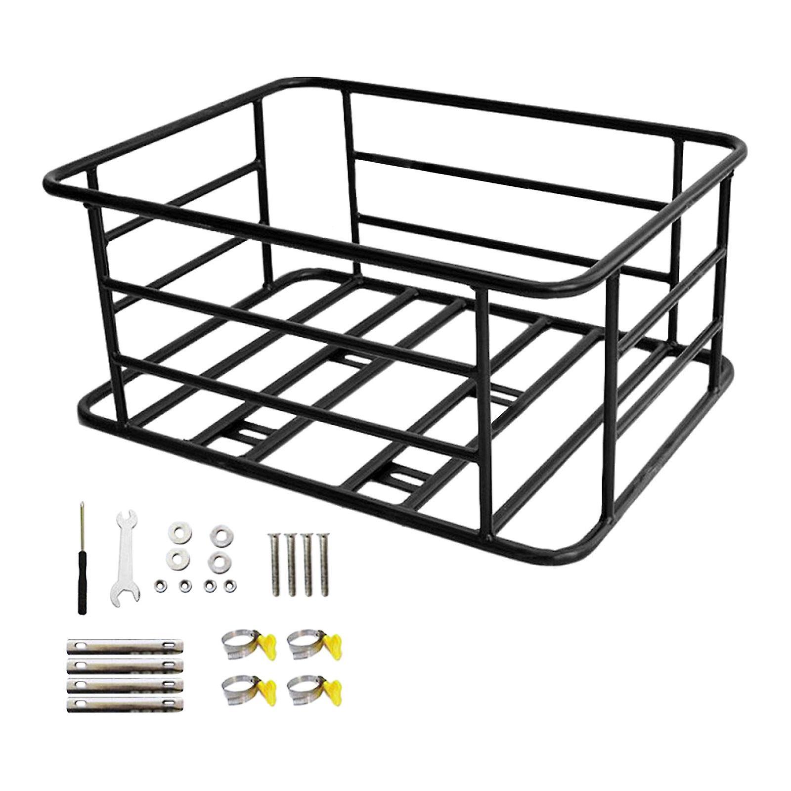 Bicycle Basket Luggage Rack Tailstock Holder Large Capacity Bike Rear Basket M