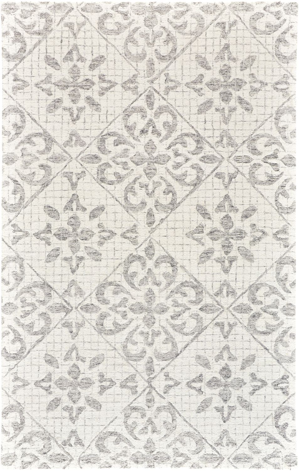 Veran Hand Tufted Ivory and Gray Rug by BD Fine