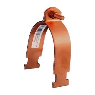 The Plumber's Choice 3 in. Copper Epoxy Coated Steel Strut Clamp 03CLSTCP