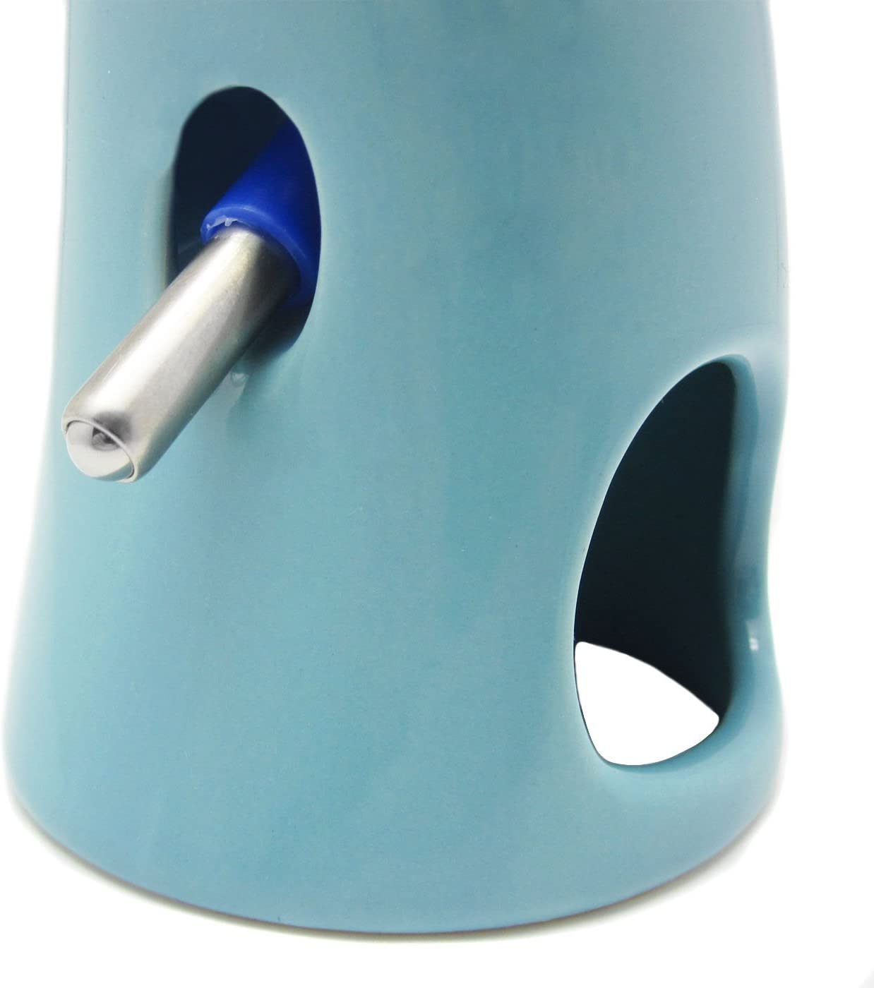 Alfie Pet - 2-in-1 Water Bottle with Hut for Small Animals Like Dwarf Hamster and Mouse - Color: Blue