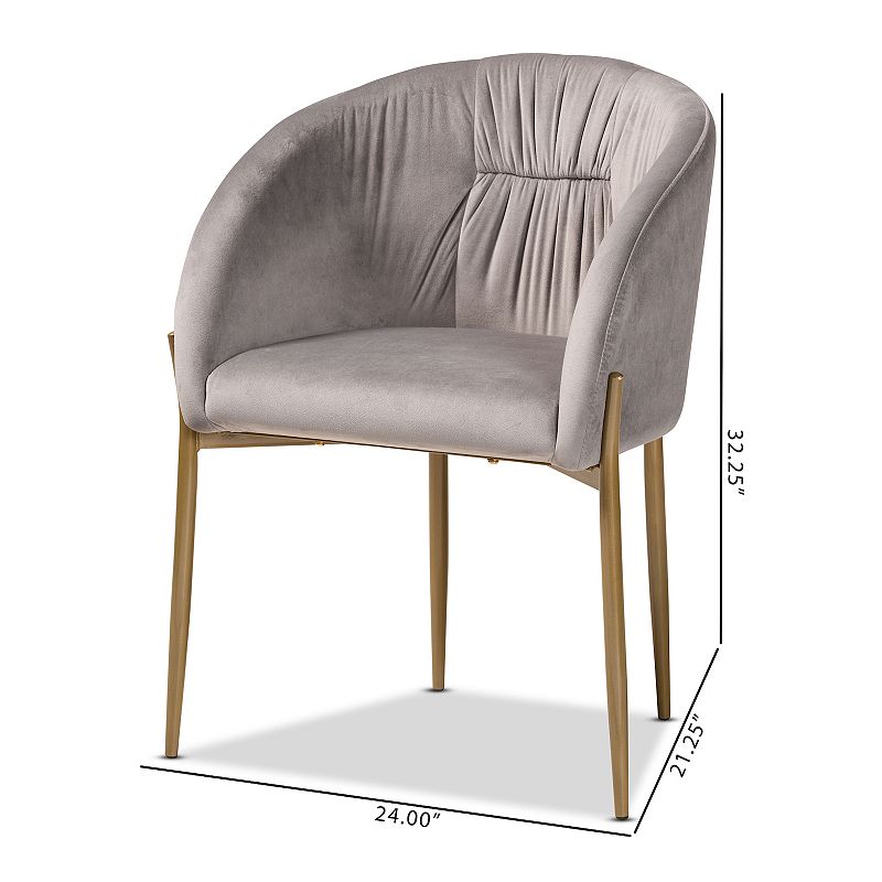 Baxton Studio Ballard Upholstered Dining Chair