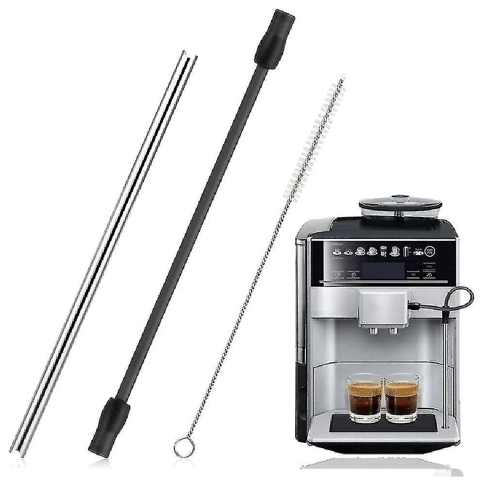 Coffee Machine Stainless Steel Milk Pipe And Cleaning Brush Set For Veroaroma And For Eq.6 Series