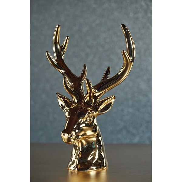 Rocky Mountain 15.5 Ceramic Stag Head Figurine Statue