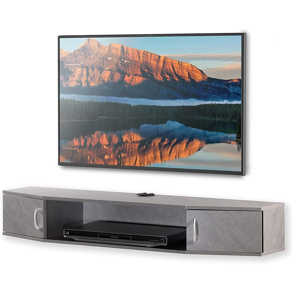 Floating Entertainment Center Modern Hanging TV Stand