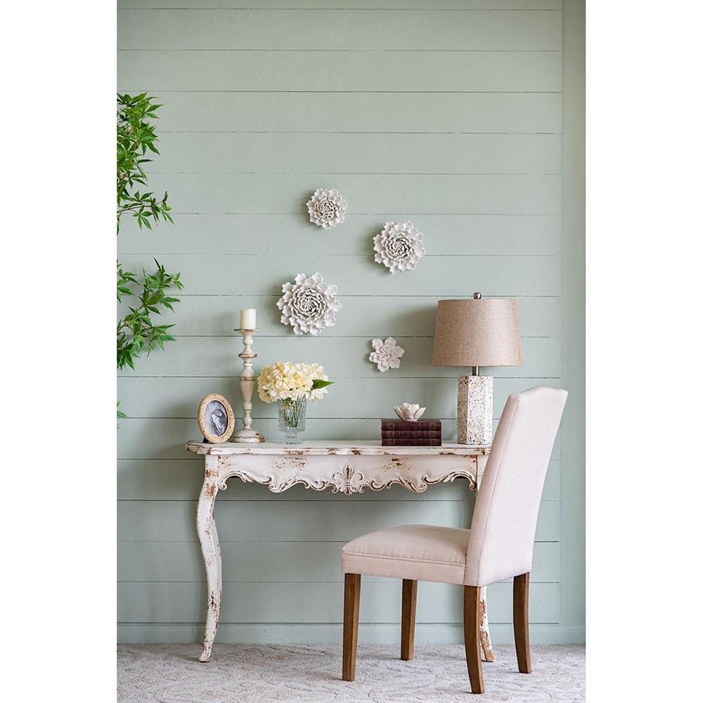 Weathered Off White Console Table