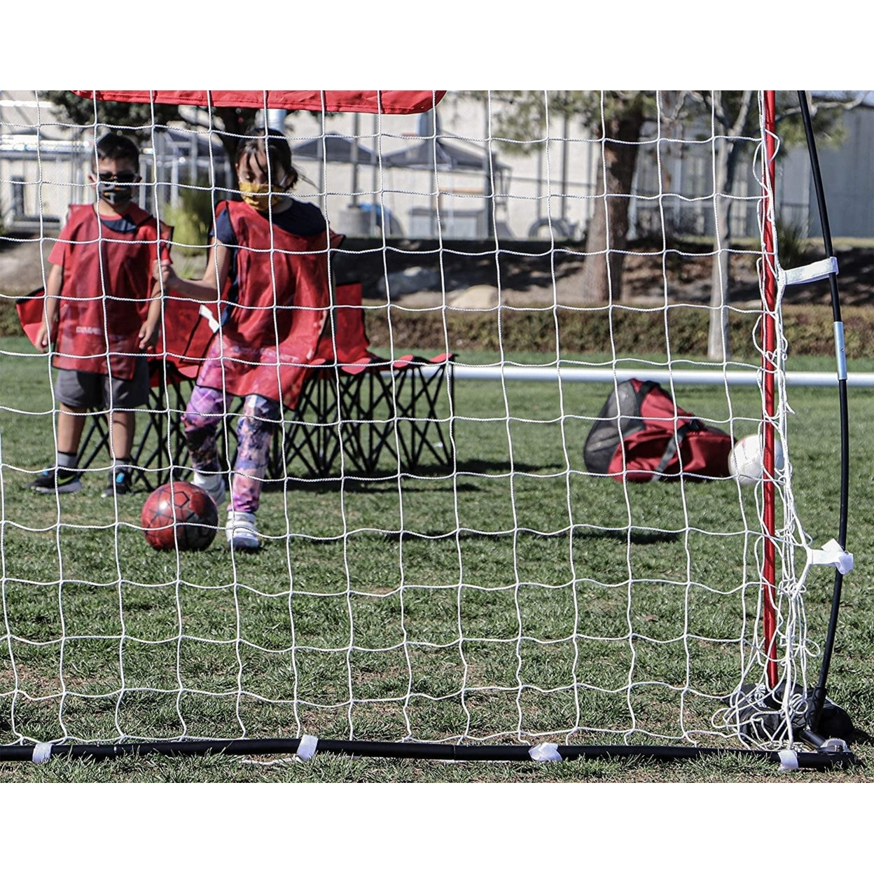 PowerNet 6x4 Ft Ultra Light Weight Soccer Goal with Sandbags for All Ages (1202)