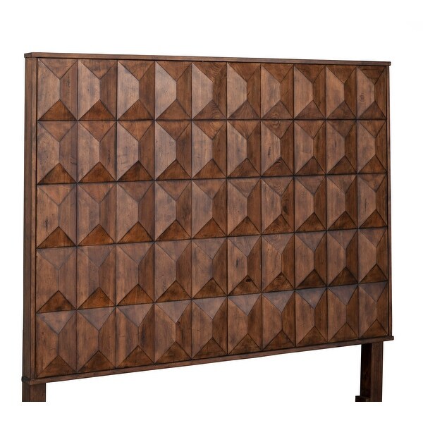 Origins by Alpine Trig Wood Headboard in Antique Brown - - 32940972