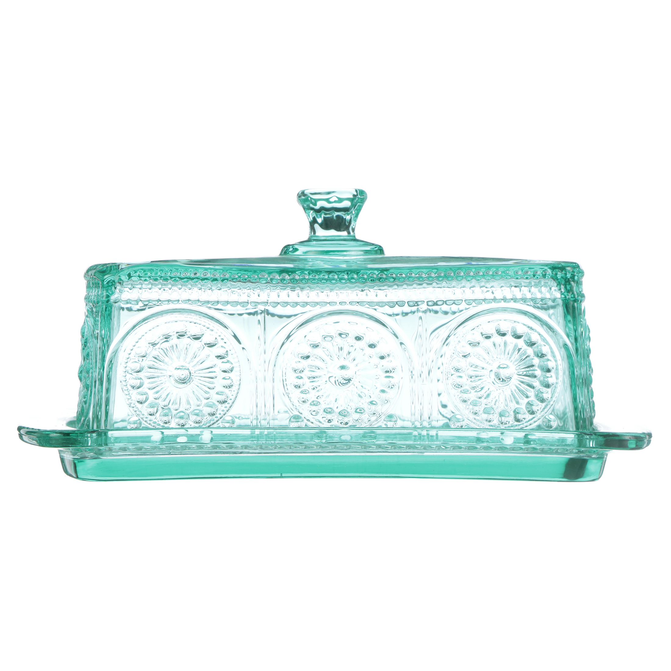 The Pioneer Woman Adeline Glass Butter Dish with Salt And Pepper Shaker Set