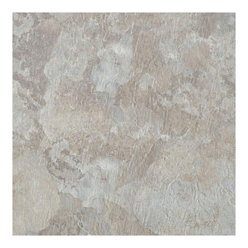 Achim Majestic 18 x18 2.0mm Peel and Stick Vinyl Floor Tiles 10 Tiles/22.5 Sq. Ft. Light Gray Slate Flooring Materials