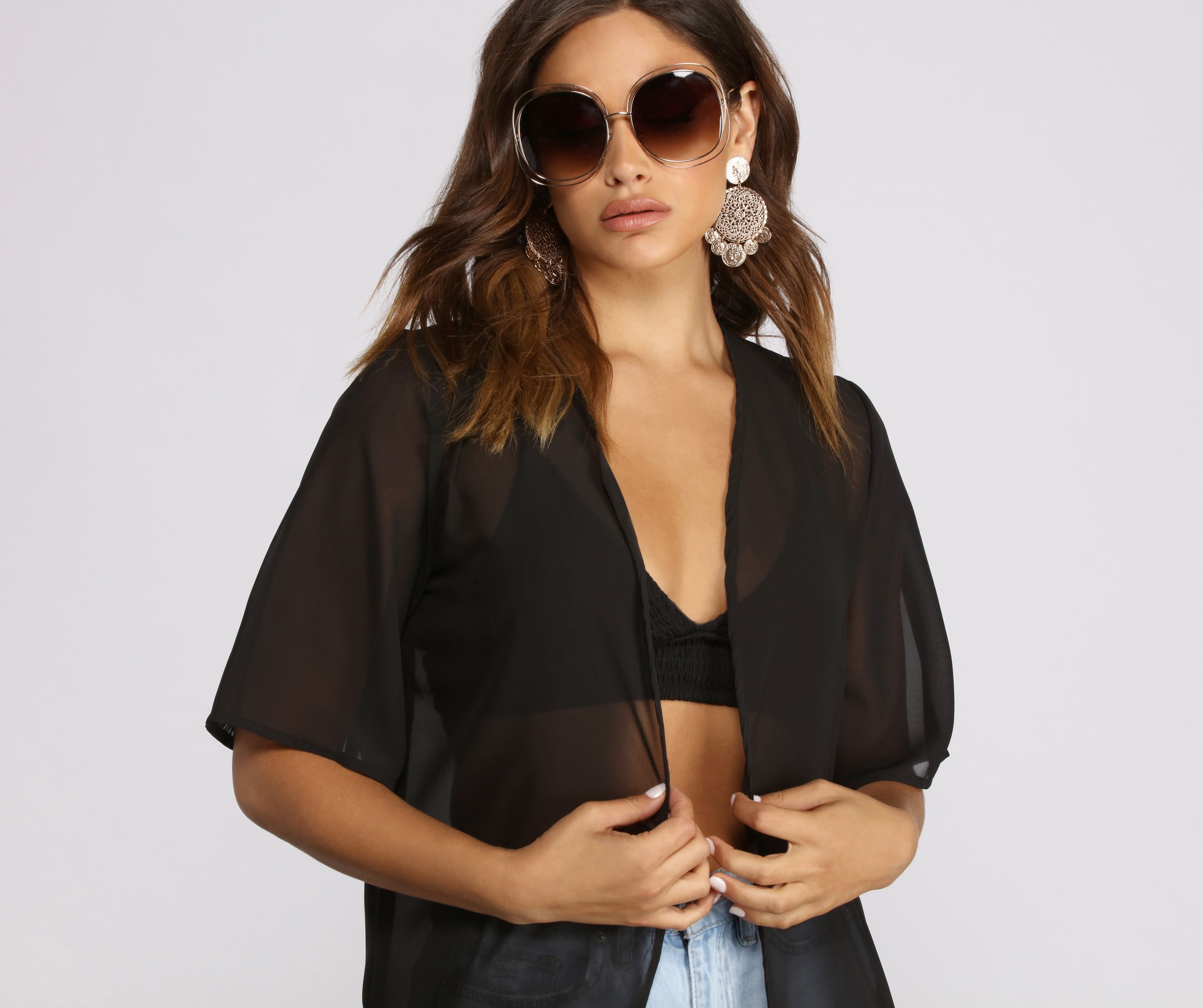 Keeping It Casual Tassel Kimono