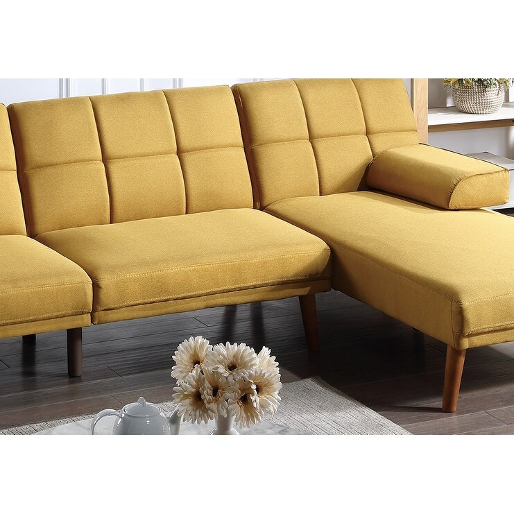 Polyfiber Sectional Sofa Set Living Room Furniture Solid wood Legs Tufted Couch Adjustable Sofa Chaise