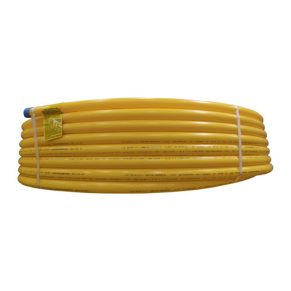 HOME-FLEX 1 in. IPS x 500 ft. DR 11 Underground Yellow Polyethylene Gas Pipe 19-1011500