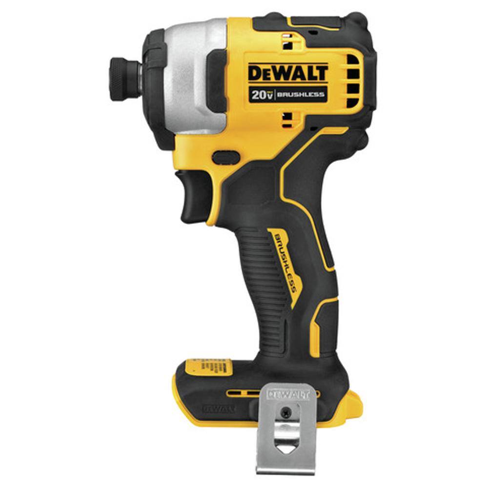 DW ATOMIC 20V MAX Li-Ion Brushless Cordless Compact 14 in. Impact Driver Kit and 20V 4-12 in. Circ Saw DCF809C1W571