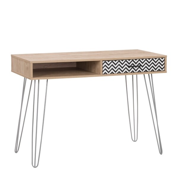 Carson Carrington Hurup Chevron Entryway Table/Desk