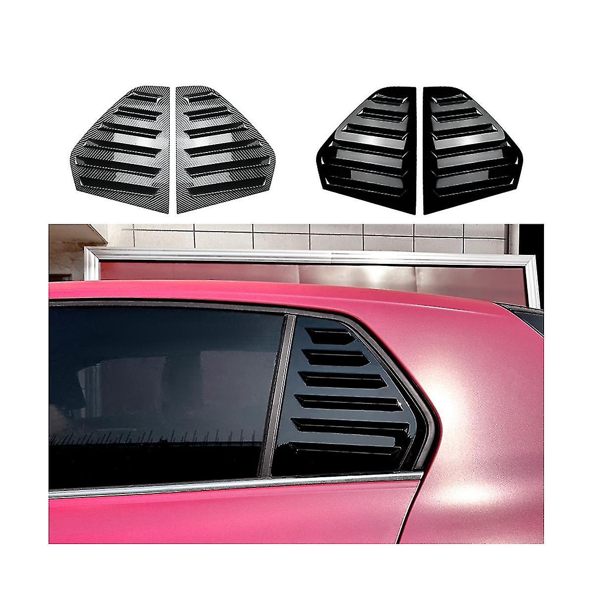 Car Side Rear Window Blind Shutter Side Vent Cover Trim Decoration For 8 Mk8 2020-2022(black)