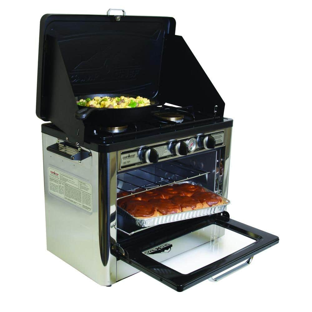 Camp Chef Outdoor Double Burner Propane Gas Range and Stove COVEN