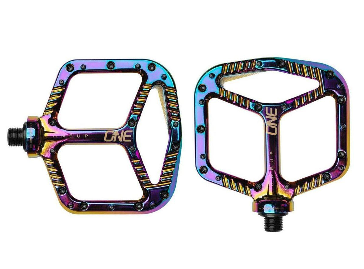 OneUp Aluminum Platform Pedals - Oil Slick