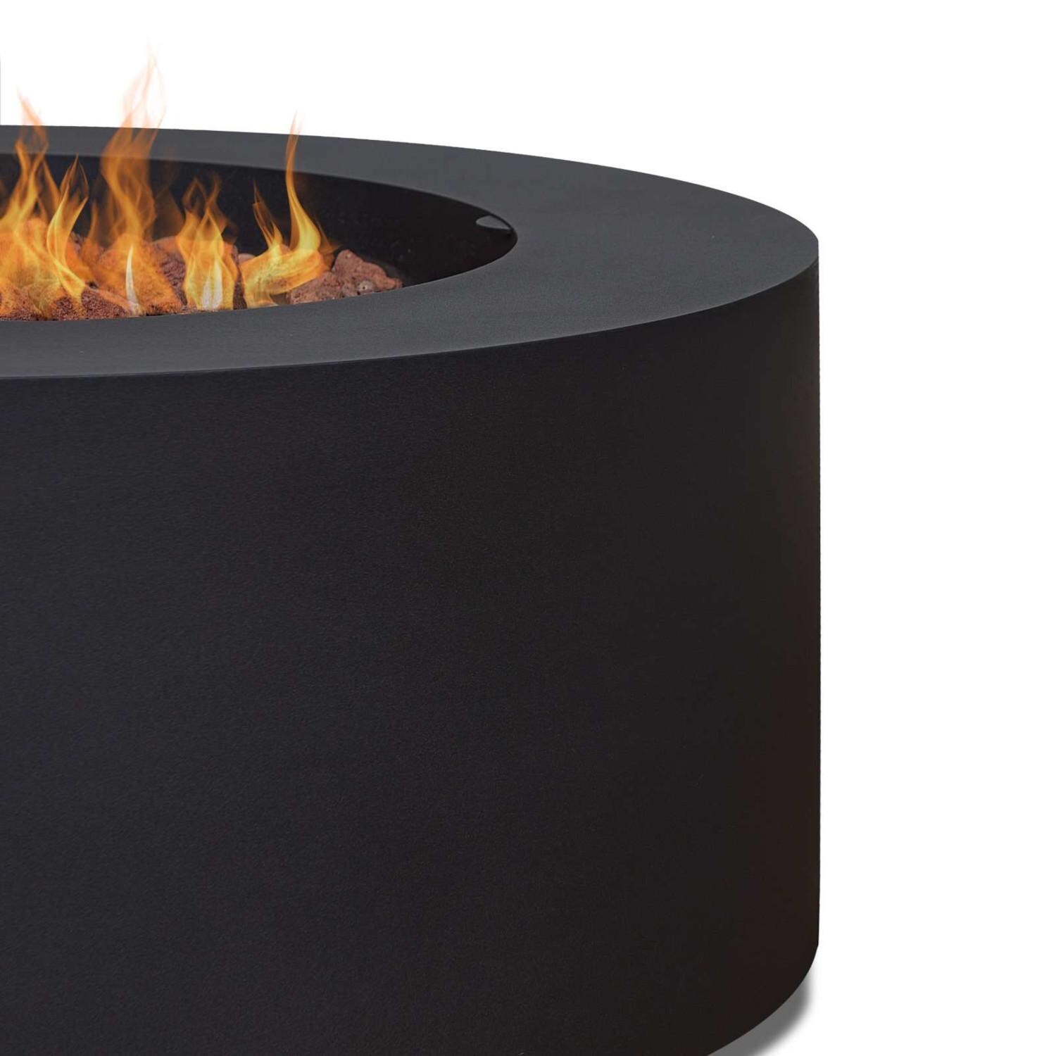 Lakeview Elysian 36-Inch Round Propane Fire Table w/ NG Conversion Kit