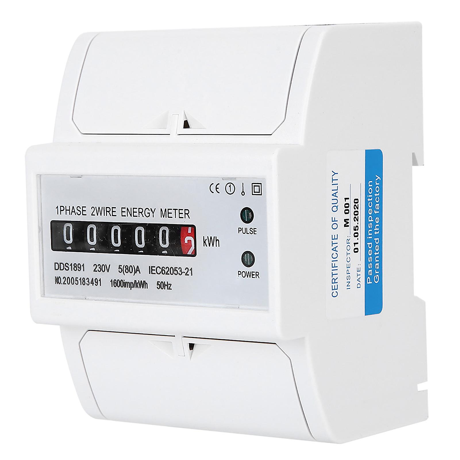 Dds1891 Single Phase 4p Energy Counter Meter High Accuracy Electric Rail Energy Meter